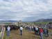 Overlooking crowd